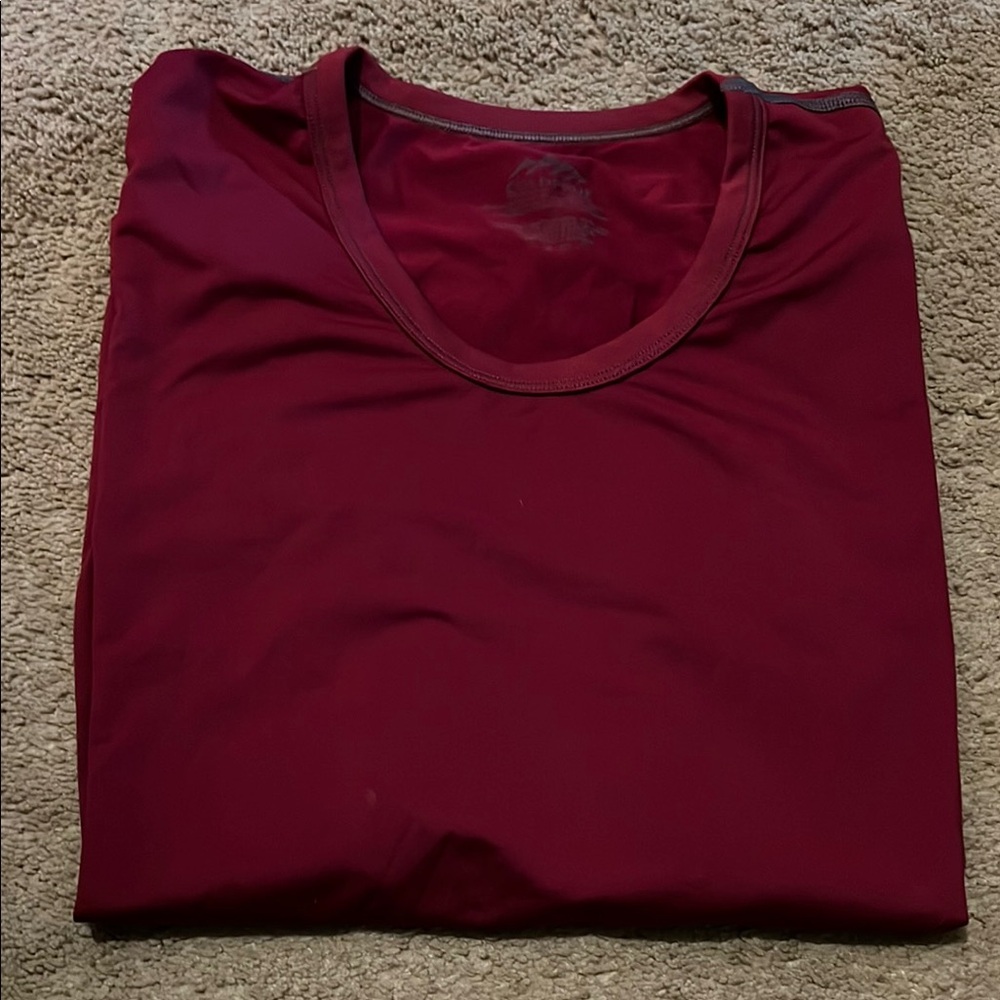 Burgundy Scoop Neck Under Top